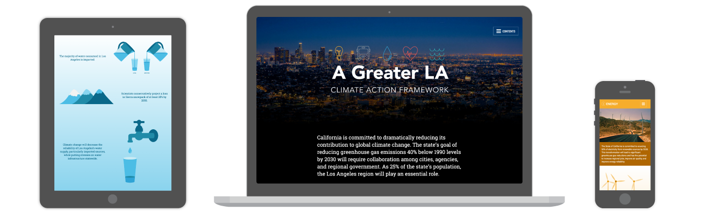 A Greater LA: Climate Action Framework website