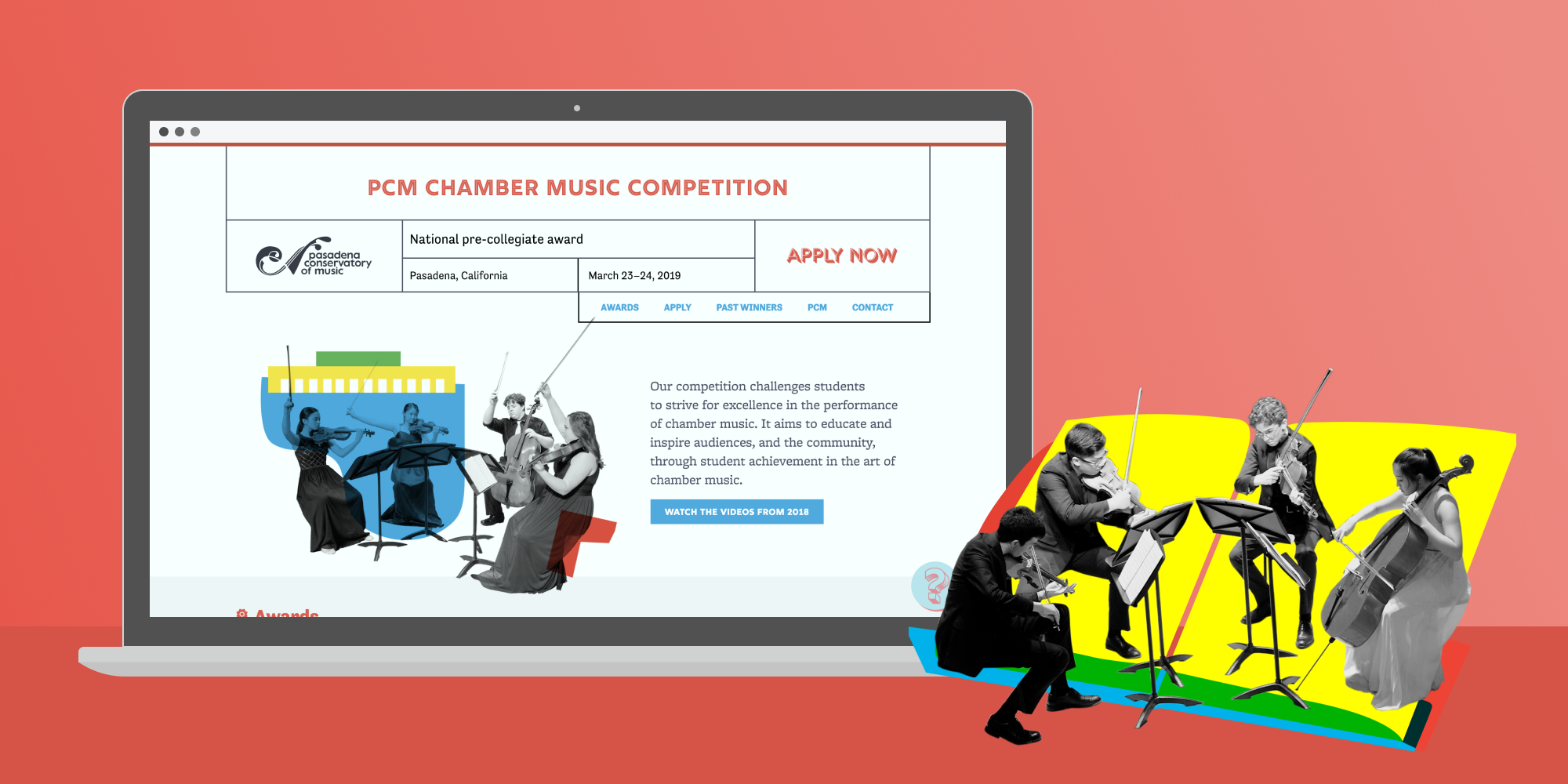 Pasadena Conservatory competition website image