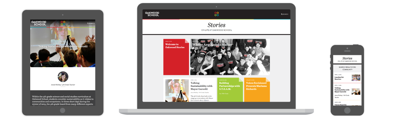 Oakwood Stories website